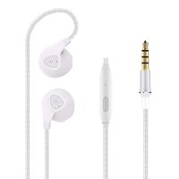 in-Ear Earbud Headphone with Microphone Balanced Bass Driven Sound, Noise Isolating, Stereo for iPhone, Ergonomic Comfort-Fit for Phone Tablet