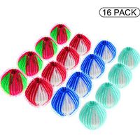 16 Pieces Washing Ball Lint Remover Balls Laundry Wash Balls Magic Hair Removal Plastic Laundry Ball to Save Drying Time (Mixed Colors)