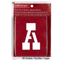 Craftsmart Stencils, Western Alphabet