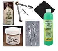 Tobacco Smoking Pipe Cleaning Kit w/Pipe Cleaners, Tool, Shank Brushes - 2508