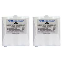 Esaska(TM) BRAND NEW - Midland Avp8 2-way Radio Accessory (2 Pk Of Gmrs Batteries For 200 &
