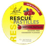 Bach Original Flower Remedies - Rescue Remedy Pastilles Cranberry - 1.7 oz.