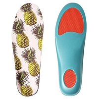 Womens Insole for Flats and Boots. Extra Cushion Insole with Flexible Support (Pineapple, US 8.5-10 / EU 39-41)