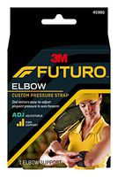 Futuro Sport Custom Dial Tennis Elbow Strap, Firm Stabilizing Support, Adjust to Fit