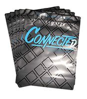 Connected 1 Pound Mylar Bags, Premium, Heat Seal, Smell Proof, Child Proof, Resealable Zipper Storage Bags (10)