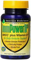 American BioSciences ImmPowerD3 AHCC & Vitamin D3 Daily Immune Maintenance, Gluten-Free – 30 Vegetarian Capsules