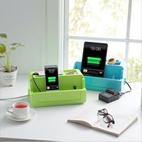 Cable Wire Cord Management Organizer Box for Power Strips,adapters, USB Hubs, Surge Protector, TV/Computer Cable (Blue)