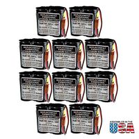 Ten Exell PLC Lithium 6V 5000mAh Computer Backup Batteries, Replacements for Cutler Hammer A06, A98L003100011, A98L003100012, A98L00310006, A98L00310007, Alpha Drives, Newark 15C6521