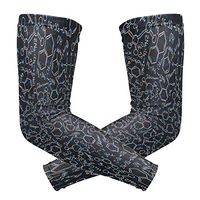 Men's UV Protection Arm Sleeve Black Chemical Element Equation Compression Arm Sleeve, Skin Protection Cooler Cycling Sleeves for Outdoor Activities to Cover Arms