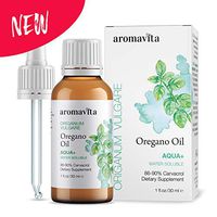 Aqua + Water Soluble Oregano Oil – 100% Greek Oregano Oil – Alcohol and Preservative Free Oil of Oregano – Soothe Sore Throats and Boost Immunity with Aromavita Oregano Oil