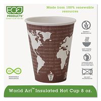 ECOEPBNHC8WD - ECO-PRODUCTS,INC. World Art Insulated Compostable Hot Cups