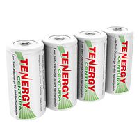 Tenergy Centura NiMH Rechargeable C Batteries, 4000mAh C Battery, Low Self Discharge C Cell Battery, Pre-charged C Size Battery, 4 Pcs