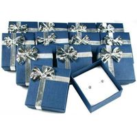 FindingKing 12 Earring Boxes Bowtie Gift Wrap Jewelry Displays
