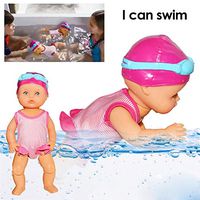 Summeishop Baby Swim Doll Electric I Can Swiming Doll for Baby Waterproof Toy Cute Dolls Inedible Mini Decorations Home Holiday Birthday Gifts