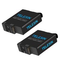 TELESIN 2-Pack Replacement Batteries for GoPro Hero 8 Hero 2018 / Hero 7 Black / Hero 6 Black / Hero 5 Black, 1220mAh Rechargeable Battery for Original GoPro Camera