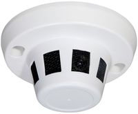 HDView 2.4MP 4-in-1 (TVI/AHD/CVI/960H) Indoor Use with Turbo Platinum Spy Hidden Camera 3.7mm Pinhole Lens 1080P, Smoke Detector Type