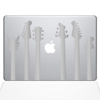 The Decal Guru Guitar Band Decal Vinyl Sticker, 13" MacBook Pro (2016 & Newer Models), Silver (1416-MAC-13X-S)