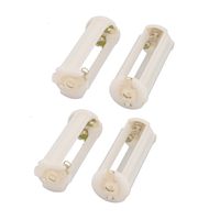 uxcell 4 Pcs Plastic Cylindrical Battery Holder Case Box for 3 x 1.5V AAA Batteries