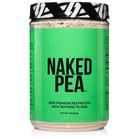 NAKED PEA 1LB Pea Protein Isolate from North American Farms - Plant Based, Vegetarian & Vegan Protein. Easy to Digest - Speeds Muscle Recovery - Non-GMO- Lactose, Soy and Gluten Free - 15 Servings