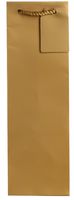 Jillson Roberts 6-Count Wine and Bottle Gift Bags Available in 6 Different Solid Colors, Gold Matte
