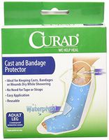 Medline CUR200ALL Curad Cast Protectors Adult Leg, Waterproof (Pack of 6)