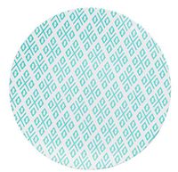 Trendables Premium 8 Inch. Disposable Plastic Plates, Food Grade Plastic Salad/Dessert Plates - Geo Design - 40 Pack