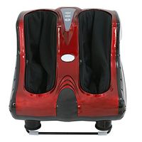 Shiatsu Kneading Rolling Relax Foot Calf Leg Massager Home Burgundy