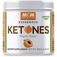 MCM Nutrition - Exogenous Ketones Supplement & BHB - Caffeine Free and Suppresses Appetite - Instant Keto Mix That Puts You into Ketosis Quick & Boosts The Keto Diet (Peach Flavor - 15 Servings)
