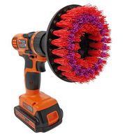 Beast Brush Stiff 5" Drill Brush Attachment Spin Power Scrubber Fast Easy Cleaning, Stiff Bristles Tough Heavy Stains in The Bathroom Shower Tub, Kitchen, Grout, Garage