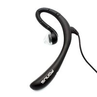 Wired Headset Mono Handsfree Earphone 3.5mm Headphone w Boom Mic Single Earbud [Black] Compatible with Motorola Moto G4 Play E5 Play E4 Plus, Droid Maxx 2 M3Z
