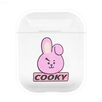 Chutoral Kpop BTS AirPods Case, Shockproof and Drop Proof Soft Skin Airpods Silicone Protective Cover Case Compatible with Apple Airpods Charging Case(Cooky)