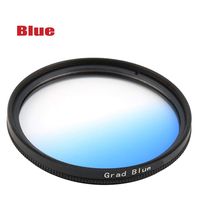 Yunchenghe Blue Gradient Filter for Canon Nikon Sony, All Brands of 55mm Digital SLR Camera Lens