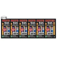 Notes Scribble Pad – 3 X 5 (5 Pack) 300 Sheet (Pack of 6)