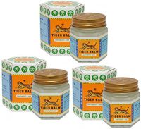 3 x 30g WHITE TIGER BALM Herbal Ointment Muscular Pain Relief MASSAGE & PAIN RELIEF BIG JAR