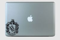 SimplyVinylized Hufflepuff Decorative House Logo Vinyl Decal Sticker Yellow