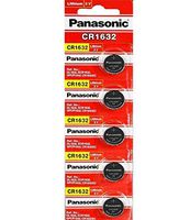 Panasonic Battery CR1632 3V 3 Volt Lithium uaYol Coin Size Battery, (10 Batteries)