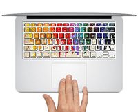 Customized Creative Flowing Color Series Colorful Dropping Paint Special Personalized Design Removable Vinyl Decal Keyboard Sticker for New Macbook 12 Inch with Retina Display (Model A1534)