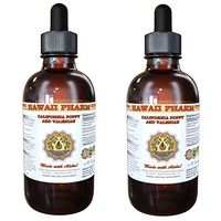 California Poppy and Valerian Liquid Extract, Organic California Poppy (Eschscholzia Californica) and Valerian (Valeriana Officinalis) Tincture 2 oz