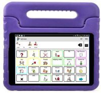 Speech Tablet All-in-1 AAC Symbols-Based (AAC Device) with 7 inch Galaxy Android Tablet, TalkTablet Speech app, Case (Choose from 7 Colors) for Autism or Aphasia, TOLL-Free Technical Support