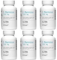Alerna Kidney Health: D-Mannose (1000mg) with Organic Rose Hips and Cranberry Concentrate to Support Normal Urinary Tract Function - (6 Bottles)