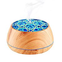 Aromatherapy Diffuser, Smart Oil Aroma Diffuser Cool Mist Humidifier with Bluetooth Speaker 7 Color LED Night Lights Support Phone APP Control and Waterless Auto Shut-off