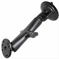 RAM Mount Twist Lock Suction Cup Mount w/Long Double Socket Arm & 2.5 Round Base - AMPS Hole Pattern (9 Length) consumer electronics Electronics