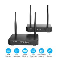 HDMI Wireless Extender, Ansten 328ft /100m Wireless AV Transmiiter and Receiver with Loop-Out Support 1080P@60Hz Full HD 3D IR Passback Transmit Video Audio HDMI Signal to HDTV/Project