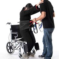 Fushida Standing Assistance Belt,Durable Transfer Sling for Elderly Movement, Heavy Duty Patient Lift Sling Assist for 300lb Weight, Quicker Easier Safer Transfers and Toileting Belt(FYH290-BLACK)