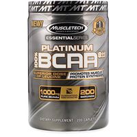 BCAA Amino Acids 8:1:1 100% Platinum L-leucine 800 mg L-isoleucine 100 mg L-valine 100 mg 1000 mg 200 Caplets