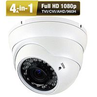 Amview 2.6MP HD 4-in-1 (TVI AHD CVI 960H) 36IR 2.8-12mm Varifocal Zoom Lens Security Surveillance Camera