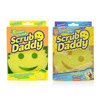 Scrub Daddy Scented Bundle - FlexTexture Sponge, Soft in Warm Water, Firm in Cold, Deep Cleaning, Dishwasher Safe, Multi-use, Scratch Free, Odor Resistant, Functional, Ergonomic (Bundle)