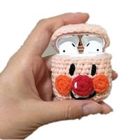 CrazyOwl Cute Cartoon Protective Knit Case Full Protective Cover Skin Compatible with Apple AirPods (# 13)