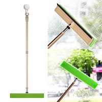 BOOMJOY Window Squeegee Combo, 3 in 1 Window Cleaner with Adjustable Pole 41.5", Multi-Purpose Window Scrubber kit for Car Outdoor