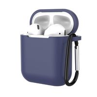 YRD TECH Case Protective Silicone Cover and Skin with Ear Hook for Apple AirPods, Best Gift for Girls and Women (Dark Blue)